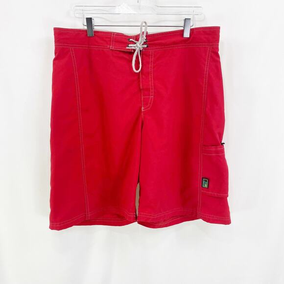 KOKATAT Red Draw String Swim Short - Picture 1 of 8